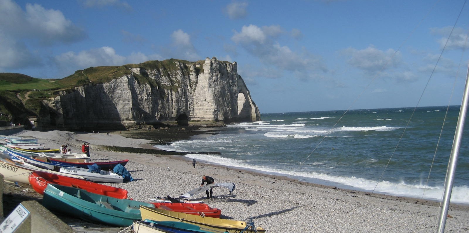 Etretat an der Atlantikküste Bild von der Steilküste Etretat an der Atlantikküste